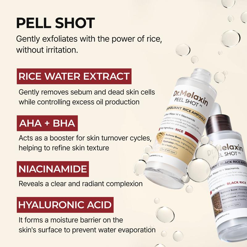 Dr.Melaxin Peel Shot Ampoule Duo (white+black）